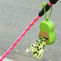 Creatieve avocado-vormige biologisch afbreekbare honden- en kattenpoepzakdispenser, grappig fruitdesign, organizer voor honden- en kattenzakjes, groothandel huisdierbenodigdheden