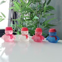 Jouet à presser Père Noël en TPR souple anti-stress avec boîte cadeau, couleurs assorties, cadeau de Noël pour enfants, en stock
