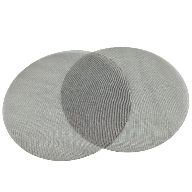 Stainless steel wire wire mesh filter disc and packs durable in use can be used as air filter for car in stock