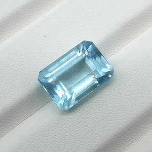 Aguamarina tamaño enorme Azul Aguamarina natural piedra preciosa 7.50Ct aguamarina suelta facetada joyería hacer colgante piedra preciosa - Product Image 4