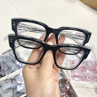 Montures de lunettes surdimensionnées à la mode, épaisses en acétate, verres pleine monture, unisexes, designs variés, en stock, lunettes très vendues
