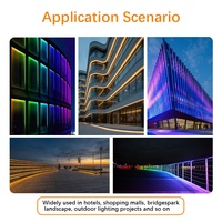 Tira de Luz LED Redonda Negra de 22 mm con 360° de Iluminación °   Funda de Silicona de Neón Flexible de Color Mágico Luminoso para Control Remoto, con Clasificación IP67