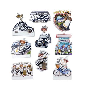 Vente flash - Aimant de réfrigérateur personnalisable en résine 3D sur le thème de la <span class=keywords><strong>Bretagne</strong></span>, France - Souvenir de voyage pour la décoration de la maison - Product Image 1
