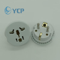 Adaptateur de voyage universel UE vers Royaume-Uni, prise multi-prises UE 2 broches 16A, pour Russie, France, Royaume-Uni