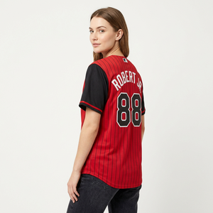 Maillot de baseball personnalisé à rayures, chemise de softball brodée avec nom et numéro, vêtements d'équipe unisexes - Product Image 5