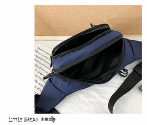 Pochette de téléphone avec logo personnalisé, sac de poitrine sportif multifonctionnel en nylon - Product Image 4