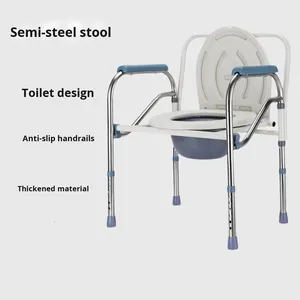 Terapia di riabilitazione medica fornisce servizi igienici portatili pieghevoli di classe II <span class=keywords><strong>per</strong></span> anziani <span class=keywords><strong>disabili</strong></span> uso domestico di donne incinte - Product Image 3