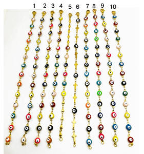 Collar con cuentas de ojos malignos, joyería de moda de último diseño de Olivia - Product Image 6