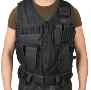 Gilet tactique multi-usages respirant pour homme TV08 – Gilet d'été en maille marron kaki vert pour le camping, les sports de combat et les jeux - Product Image 5