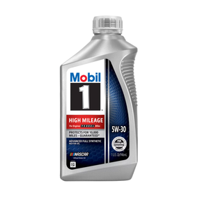 Huile moteur entièrement synthétique Mobil 1 High Mileage 5W-30 1 litre pour lubrifiant automobile Composition de l'huile de base - Product Image 1