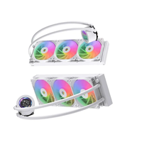 Refroidisseur d'eau 360mm Vente en gros Système de refroidissement liquide PC Couleur blanche Ventilateurs ARGB 3x120mm Compatible avec Intel/AMD Support OEM/ODM