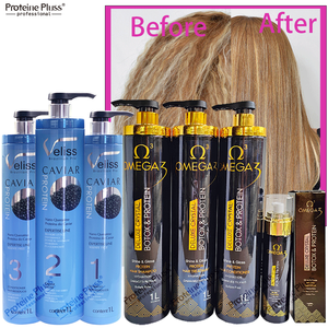 ครีมยืดผมเคราตินสำหรับผมเสีย1000มล. * 3ชิ้นครีมเคราตินสำหรับร้านเสริมสวยมืออาชีพ - Product Image 4