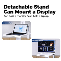 Chariot mobile de clinique dentaire pour scanner intra-oral, support d'écran d'ordinateur portable, plateau pour clavier, OEM ODM personnalisé