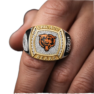 Bague de championnat personnalisée en alliage de moissanite, bague pour fan de sport, micro-incrustation, taille ajustable, unisexe, cadeau de fête, bijoux - Product Image 1