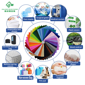 <span class=keywords><strong>Tissu</strong></span> non tissé en PP Spunbond dégradable en gros pour usine, feuille SMS SS PP pour vêtements ou sacs de courses - Product Image 1