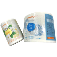 Étiquettes transparentes personnalisées en PET imperméables, autocollants adhésifs haute brillance pour l'emballage de flacons de shampoing et de crème de douche