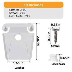 Quick Buy Refrigerator Door Latch Pins And Screws White Plastic Easy Installation For Igloo 50 165 Qt - Product Image 3