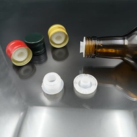 Bouchon en aluminium de qualité alimentaire 31,5*24 avec bec verseur en plastique, anti-fuite et inviolable pour huile d'olive et sauces, vente en gros