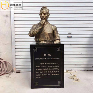 Escultura Jiahua Lu Ban, Imitación de Bronce, Fibra de Vidrio, Hecha a Mano, Figura para Montar en el Suelo, Estatua - Product Image 4