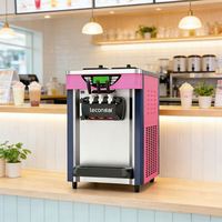 Machine à glace molle automatique BLG Commercial 220V en acier inoxydable à 1 tête pour comptoir, idéale pour les boulangeries - Nouveauté