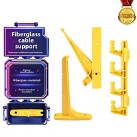 Support de câble en fibre de verre modulaire à vis, cadre de support composite renforcé à bras oscillant, dédié aux fibres optiques