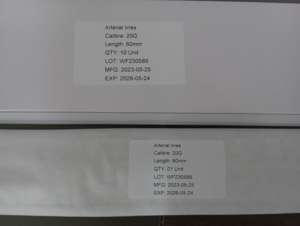 Kateter arteri steril 14/24G sekali pakai, Set ekstensi PU Lumen tunggal dengan kawat panduan untuk pengambilan sampel darah - Product Image 6