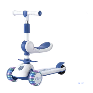 Jouets pour enfants en gros, grande roue avec lumière LED et musique, tricycle scooter pour enfants avec siège pliable amovible - Product Image 1