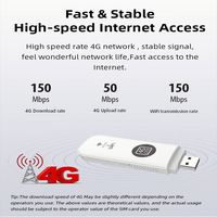 Módem Router Wi-Fi USB 4G LTE-Advanced con Antena Interna, Velocidad de 150 Mbps
