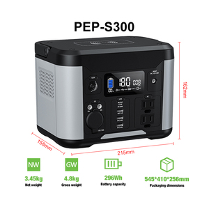 Top Selling 300W 296Wh Lithium-ion Car Portable Power Station MPPT <b>Solar</b> <b>Generator</b> Pure Sine Wave Home Emergency Backup Wireless - Product Image 2
