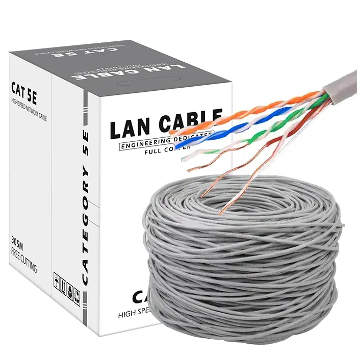 LINKSUP Fabricant Vente à Chaud Câble Lan Cat 5e UTP Câble Réseau Extérieur 305M Cat5e Multi Paire Câble de Télécommunication