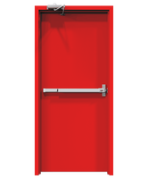Porte de sortie d'urgence avec barre anti-panique | Porte en acier ignifuge pour les itinéraires d'évacuation et de sécurité