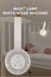 Máquina de Sonido Portátil para Dormir Bebés con Luz Nocturna, 16 Sonidos Relajantes y Función de Grabación, Máquina de Ruido Blanco - Product Image 3