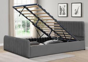 Khung giường ngủ có ngăn chứa đồ, bọc vải nhung, kích thước Queen/<span class=keywords><strong>Double</strong></span>, nhà cung cấp bán buôn từ nhà máy, dành cho nội thất phòng ngủ - Product Image 6