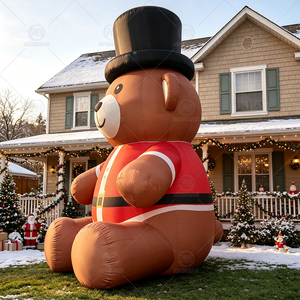 Orso Gonfiabile Gigante di Natale 6M, Decorazione per Eventi Natalizi all'Aperto, Modello Gonfiabile Festivo a Forma di Mascotte Natalizia - Product Image 3