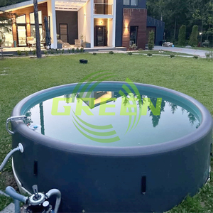 Gran <span class=keywords><strong>piscina</strong></span> inflable <span class=keywords><strong>para</strong></span> exteriores <span class=keywords><strong>para</strong></span> fiesta en el patio trasero fuerte <span class=keywords><strong>piscina</strong></span> de spa inflable verde al aire libre - Product Image 3