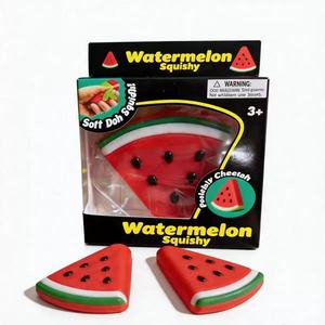 Jouets Squishies en Gros : Simulation Pastèque TPR, Jouets Anti-Stress à Presser, Jouets Sensoriels Fidget, Jouet Squishy Fruit - Product Image 1