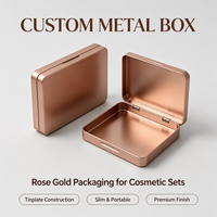 Palette de fards à paupières personnalisée en boîte métallique rose doré, 12 couleurs, compacte, vide, avec miroir, vente en gros, usine OEM ODM, impression sur mesure