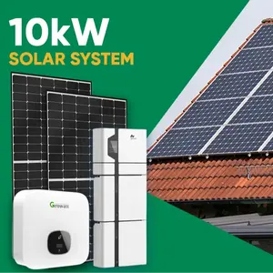 XC太阳能混合逆变器电池，带金属平屋顶光伏安装系统太阳能车棚光伏发电系统
