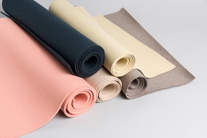 OEM RWS Certificated Colorido 1mm 2mm 3mm Saco Artesanato Use 100% Lã Sentiu Tecido para Venda - Product Image 5