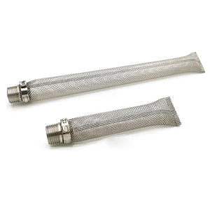Tubo de filtro de cerveza de acero inoxidable 304 con pantalla <span class=keywords><strong>Bazooka</strong></span> de 6 ''/12" con accesorio de tubería 1/2in hembra macho NPT para elaboración de cerveza de vino en casa - Product Image 2