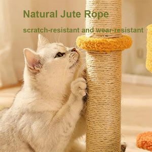 ต้นไม้แมวรูปฟักทอง บ้านแมวแสนสบาย นุ่มฟู พร้อมเสาข่วนทำจากใยไซซอล - Product Image 3