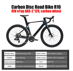 Vélo de route à changement de vitesse électronique sans fil <span class=keywords><strong>TWITTER</strong></span> RIV ETap AXS 24S, cadre entièrement en carbone, freins à disque hydrauliques, vélo de course avec roues en carbone - Product Image 3