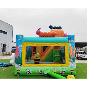 Château <span class=keywords><strong>gonflable</strong></span> commercial avec toboggan, structures gonflables magnifiques pour les fêtes de jardin - Product Image 2