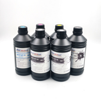 Tinta UV DTF Morecolor CMYK Putih Pernis dan Film B untuk Epson I3200 XP600 TX800 DX7 Tinta Cetak Transfer Stiker Kristal UV DTF
