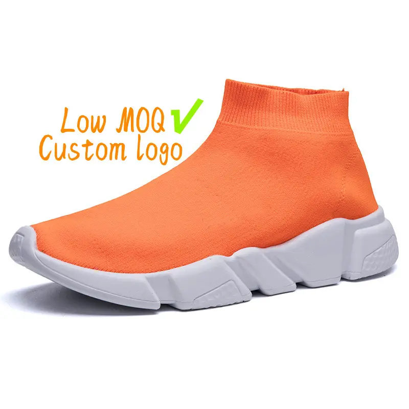 Zapatos de calcetín personalizados Unisex, calzado transpirable para correr, botas de diseño de calcetín, zapatos deportivos para hombre y mujer