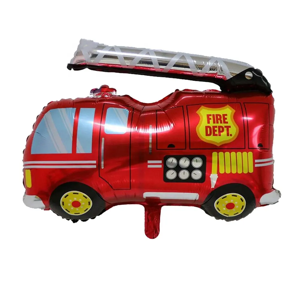 Vehicle Car Series Balloons Train Fire Truck Aircraft Rocket Tank Ballons for Kids Birthday Party Decoration