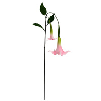 Fleur de trompette artificielle Datura, toucher réel, latex, silicone, PU, fleurs décoratives pour la maison, mariage, décoration de Noël