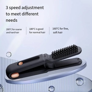 Peigne Lisseur Sans Fil Portable pour Cheveux, Outil de Lissage et de Bouclage à Ions Négatifs pour Personnes Paresseuses, Protection des Cheveux - Product Image 5