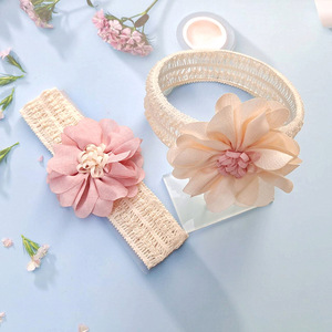2024 Venta caliente princesa encaje corona flor lazos chico recién nacido diadema bebé diadema <span class=keywords><strong>para</strong></span> niña flor turbante bebé accesorios <span class=keywords><strong>para</strong></span> el cabello - Product Image 5
