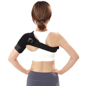 Support d'épaule sportif souple, réglable, respirant, avec compartiment pour poche de glace, en fibre de polyester, unisexe, conçu pour le fitness et anti-foulures - Product Image 5